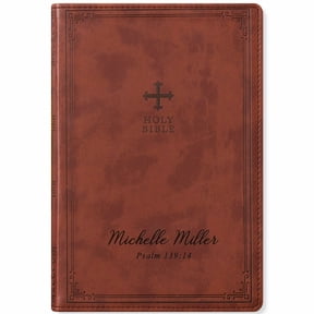 Custom Personalized NRSV Catholic Bible, Engraved Name & Bible Verse Reference, Christian Gift for First Communion, Baptism, Confirmation & Wedding