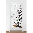 thumbnail image 1 of Personalized Name Animal Wall Decal Cute Panda Resting on a Tree Branch Bedroom Wall Decal for Children Panda Cute Themed Room Decal - Size: 34 In x 76 In, 1 of 4