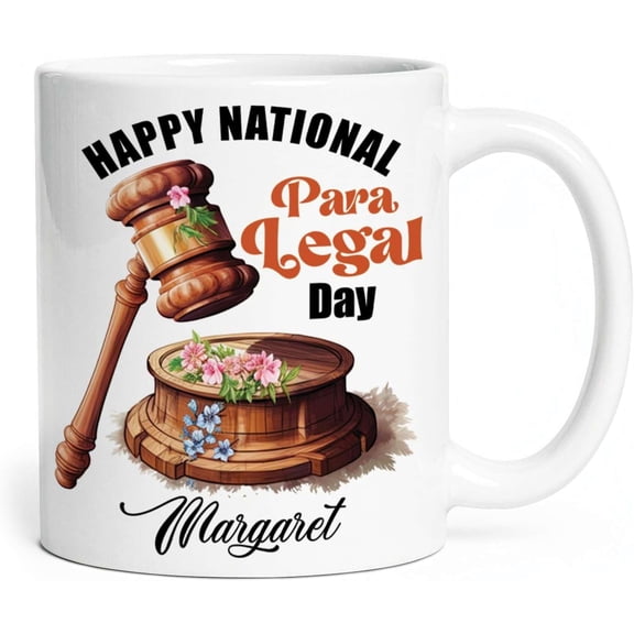 Personalized Name Badass Paralegal Coffee Mugs, Novelty Mug Gift For Legal Assistant, White Mugs Present For Halloween, Customized Unique Legal Professional Mugs, White Tea Cups 11oz Or 15oz