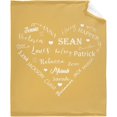 Personalized Name Blanket for Your Family, Custom Blanket with Name for