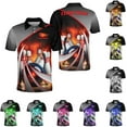 thumbnail image 1 of Personalized Name Bowling Polo Shirts 3D for Men and Women, Bowling Shirt, Bowling Shirts for Men Team Bowling Shirt (Red, S), 1 of 10