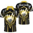 thumbnail image 1 of Personalized Name Bowling Polo Shirts 3D for Men and Women, Bowling Shirt, Bowling Shirts for Men Team Bowling Shirt (Yellow, 2XL), 1 of 10