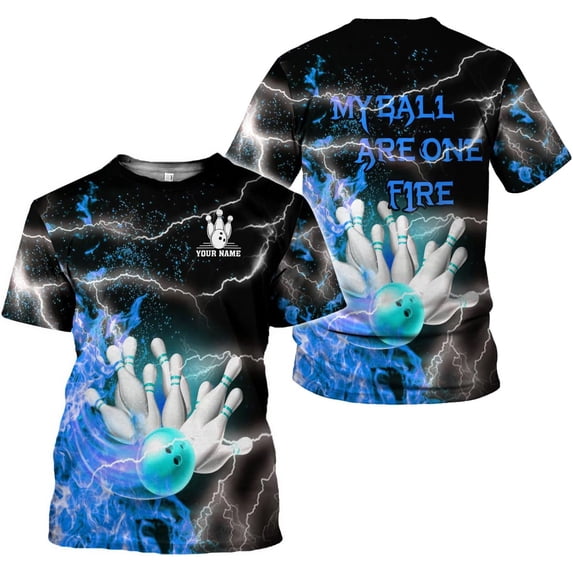 Personalized Name Bowling Shirts for Men and Women 3D, Bowling Shirts for Team Bowling, Bowling Shirts Gift (Teal, S)