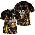 thumbnail image 1 of Personalized Name Bowling Shirts for Men and Women 3D, Bowling Shirts for Team Bowling, Bowling Shirts Gift (Yellow, S), 1 of 9