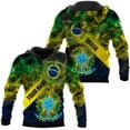 thumbnail image 1 of Personalized Name Brazil Shirt 3D, Brasil Shirt Flag Custom Name Brazilian Shirt for Men and Women Unisex S-5XL (Hoodie, 4XL), 1 of 7