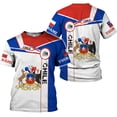 thumbnail image 1 of Personalized Name Chile Shirts for Men and Women, Chile Chilean Flag Pride Gift T-Shirt, Chilean Map and Flag (M), 1 of 5
