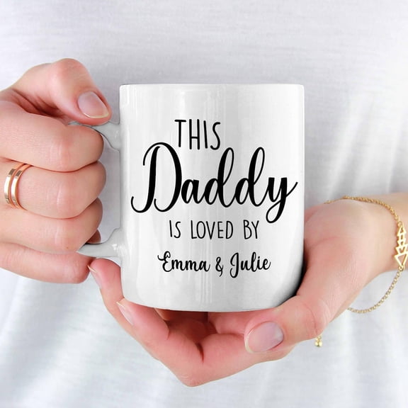 Personalized Name Coffee Mug Gift For Father s Day Birthday Christmas From Dau