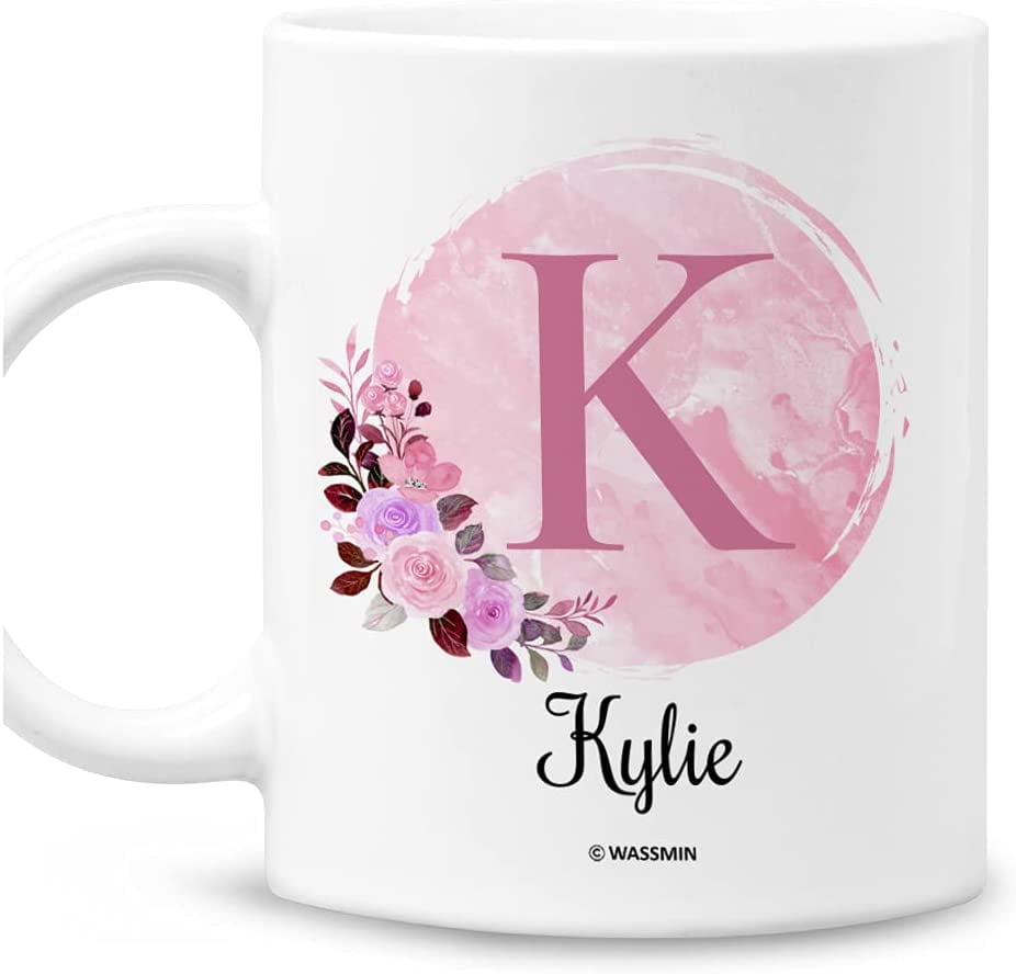 Initial Coffee Mug with Name, 11 Oz / 15 Oz Custom - 9 Colors -  Personalized Mugs for Women, Ceramic…See more Initial Coffee Mug with Name,  11 Oz / 15