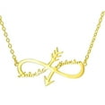 thumbnail image 1 of Personalized Name Custom Name Necklace Personalized Customized Necklace Infinite Necklace Gold Name Necklaces Bridesmaid Gift, 1 of 5