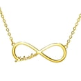 thumbnail image 1 of Personalized Name Custom Name Necklace Personalized Customized Necklace Infinite Necklace Gold Name Necklaces Bridesmaid Gift, 1 of 5