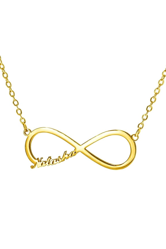 Personalized Name Custom Name Necklace Personalized Customized Necklace Infinite Necklace Gold Name Necklaces Bridesmaid Gift