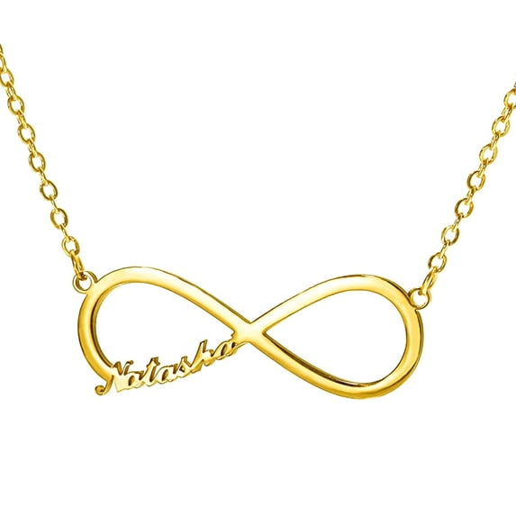 Personalized Name Custom Name Necklace Personalized Customized Necklace Infinite Necklace Gold Name Necklaces Bridesmaid Gift