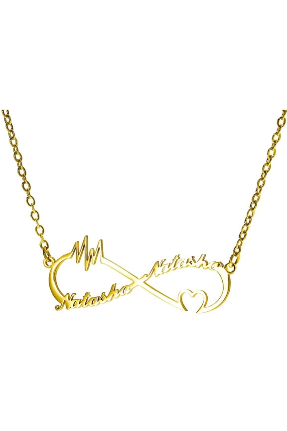 Personalized Name Custom Name Necklace Personalized Customized Necklace Infinite Necklace Gold Name Necklaces Bridesmaid Gift