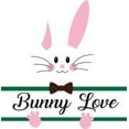 thumbnail image 1 of Personalized Name Decal Custom Initial Wall Art Personalization Decor Bunny Rabbit 10 Inches X 10 Inches, 1 of 1