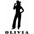thumbnail image 1 of Personalized Name Decal Sticker Custom Initial Wall Art Personalization Decor Girls Silhouette Cowgirl 16 Inches X 30 Inches, 1 of 1