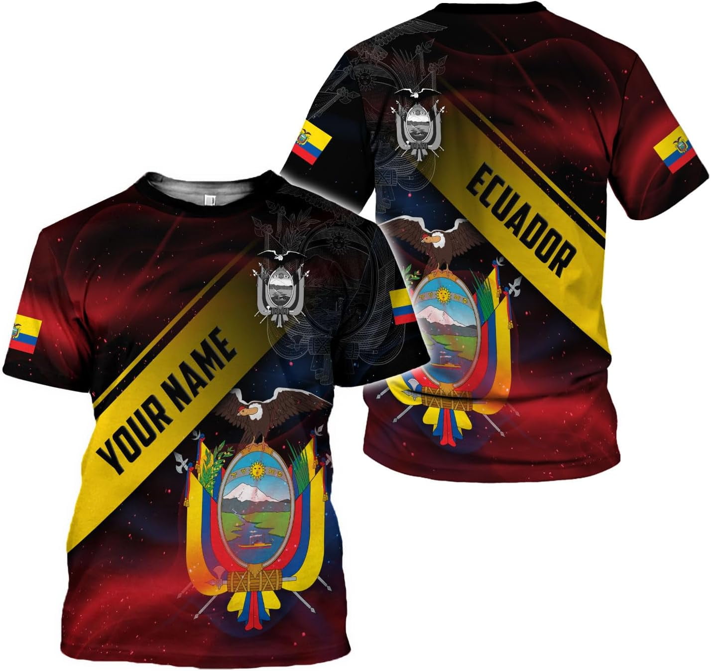 Personalized Name Ecuador Shirts for Men and Women, Ecuador Ecuadorian ...