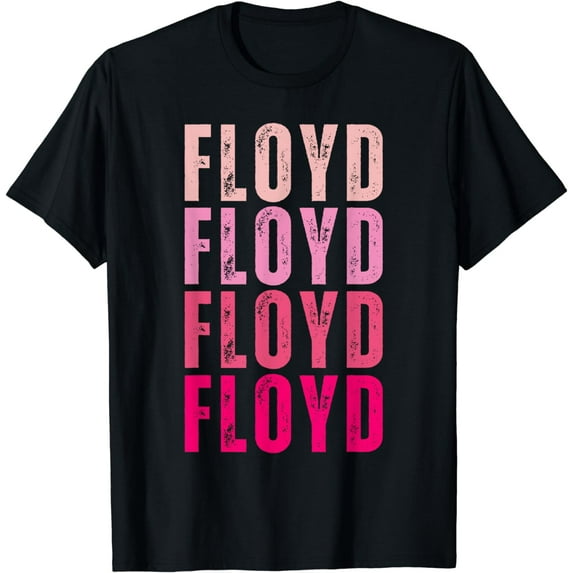Personalized Name Floyd I Love Floyd Vintage T-Shirt