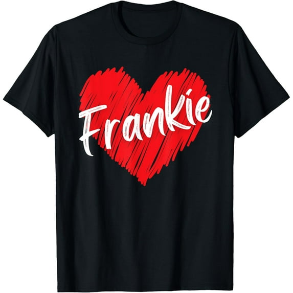 Personalized Name Frankie I Love Frankie Heart Vintage T-Shirt