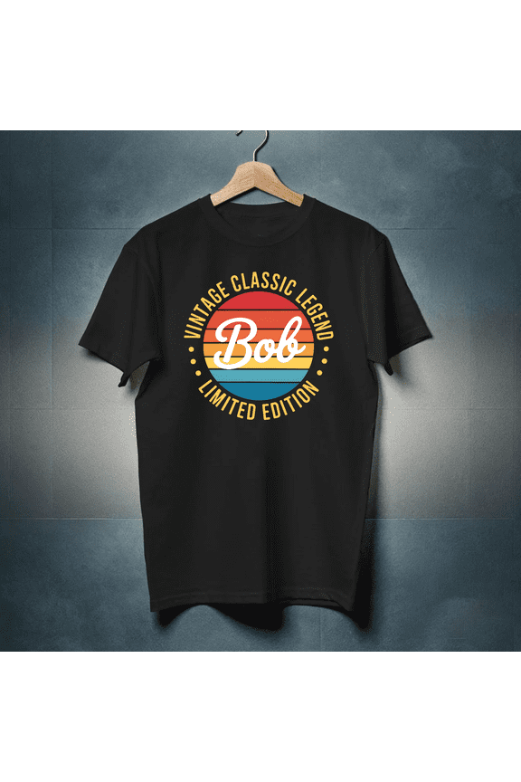 Personalized Name Gift Custom Text For Bob Birthday Idea Unisex T-Shirt