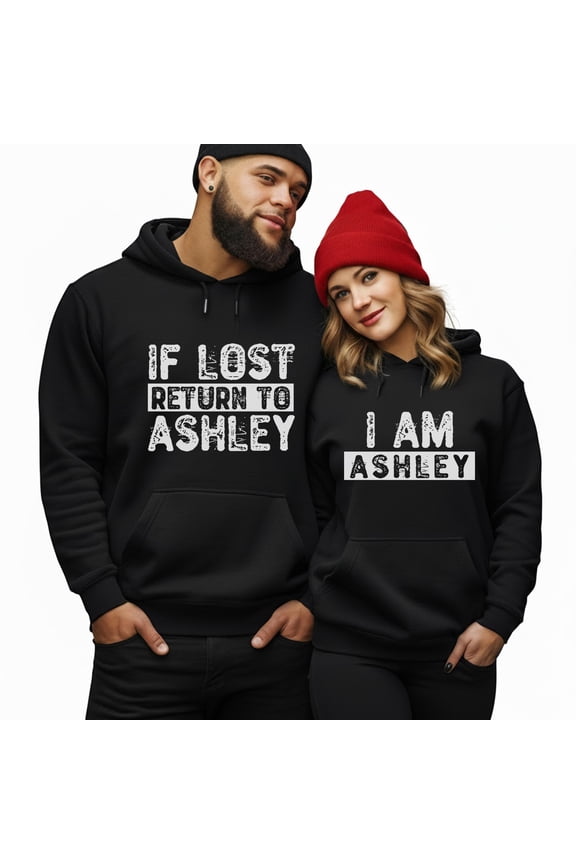 Personalized Name If Lost Return To My Girlfriend/Boyfriend - Funny Matching Couple Hoodie - Gift ForValentine's Day, Wedding Anniversary
