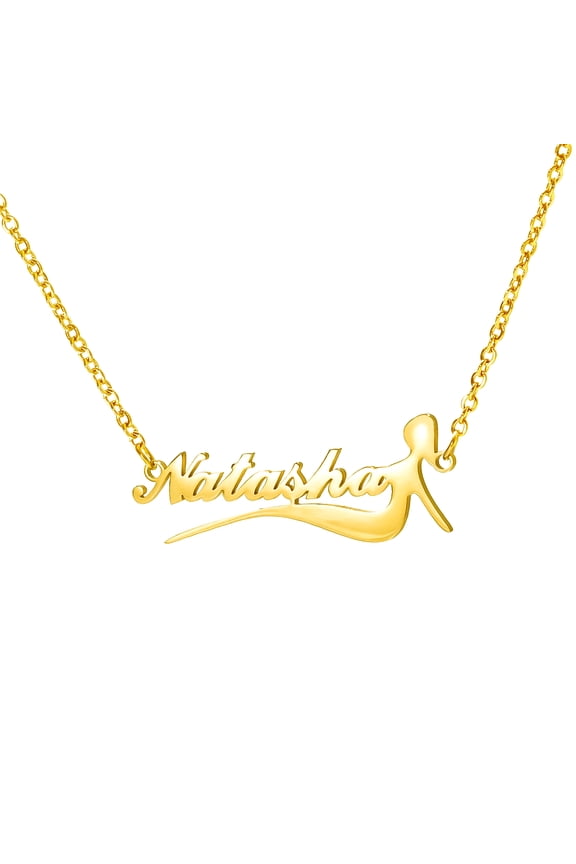 Personalized Name Necklace,Custom Name Necklace Stainless Steel Jewelry Custom Mermaid Necklace Women Customized Gift for Her