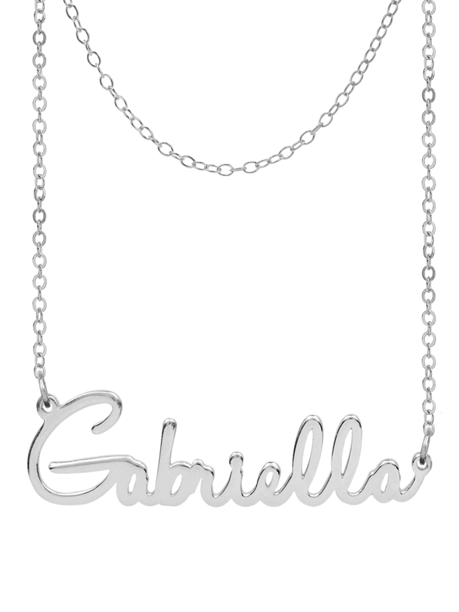 Personalized Name Necklace With Double-Chain