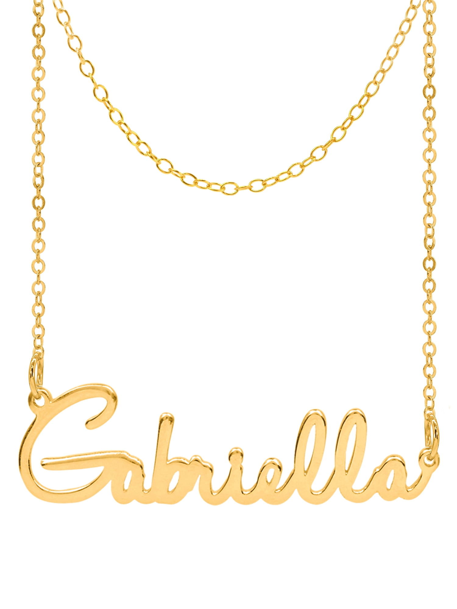 Personalized Name Necklace With Double-Chain