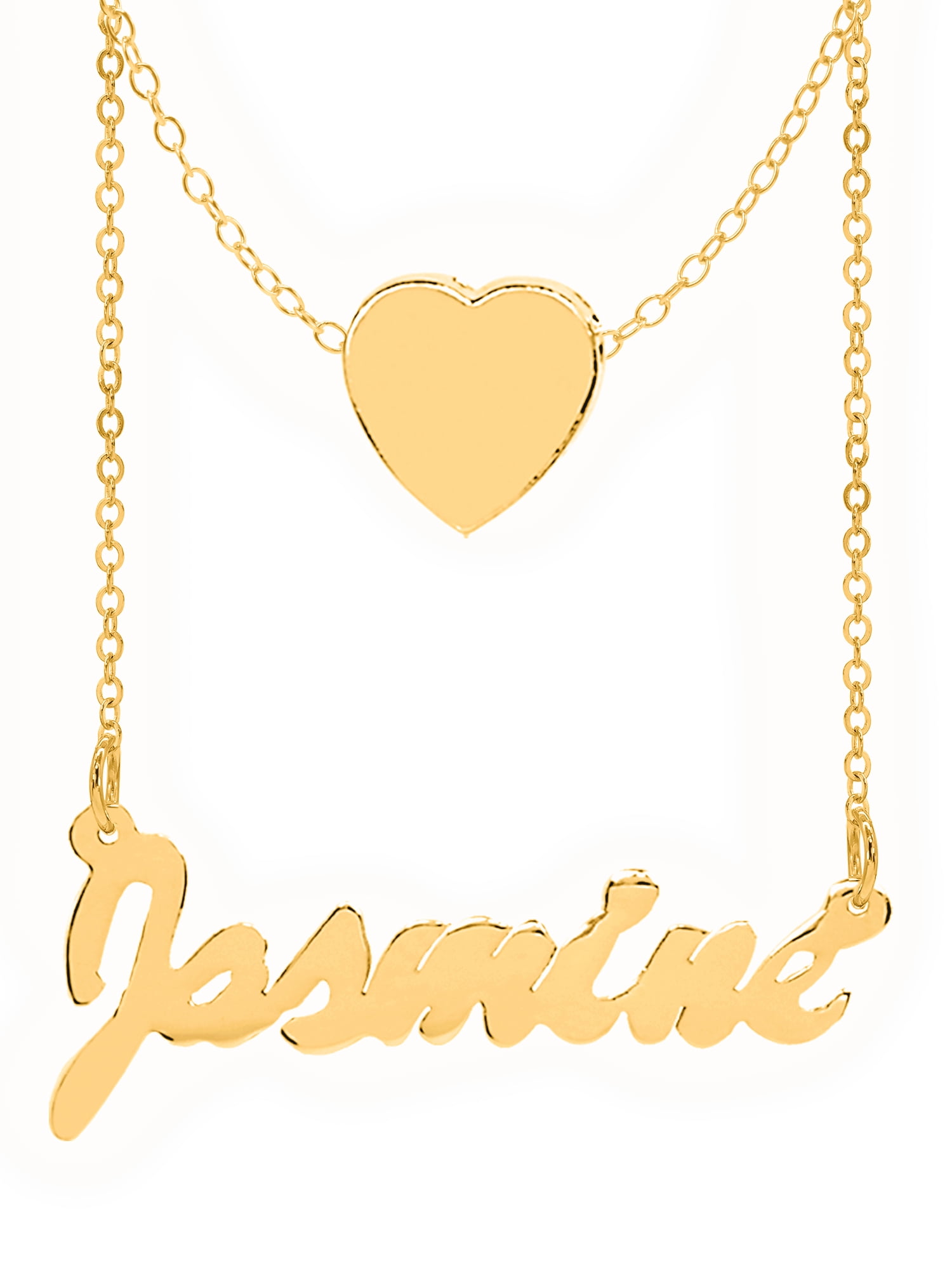 Personalized Name Necklace With Heart