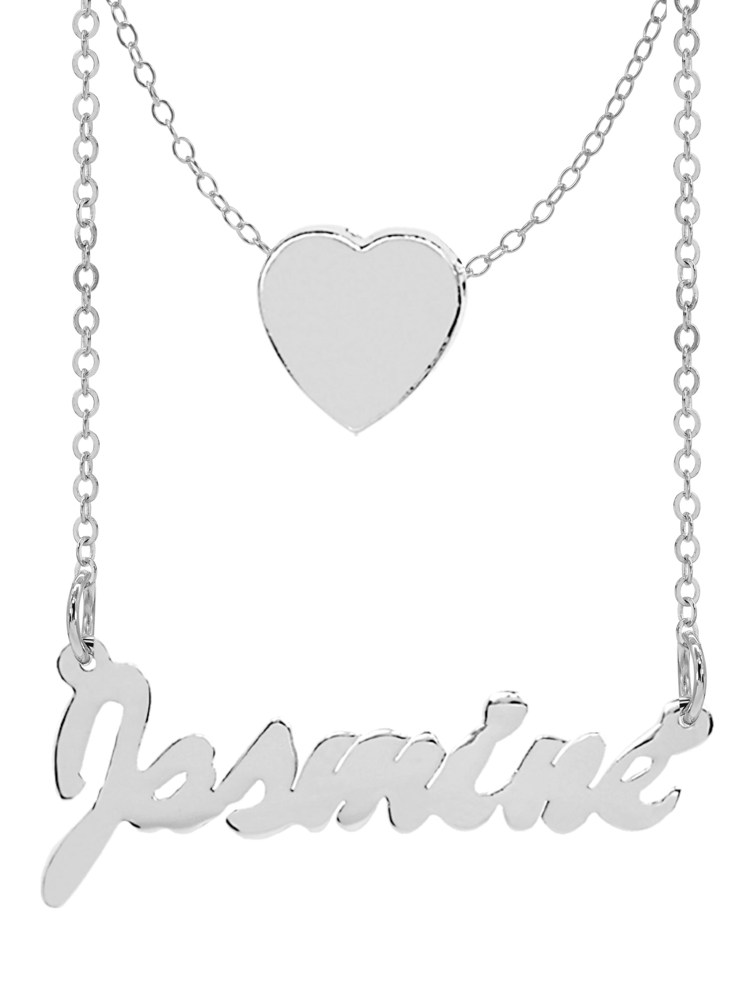 Personalized Name Necklace With Heart