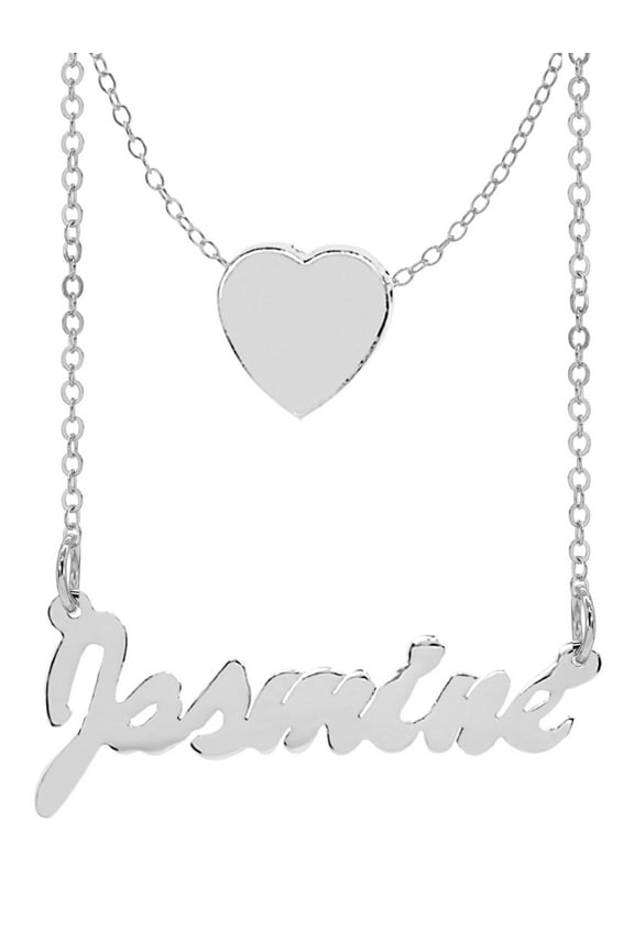 Personalized Name Necklace With Heart