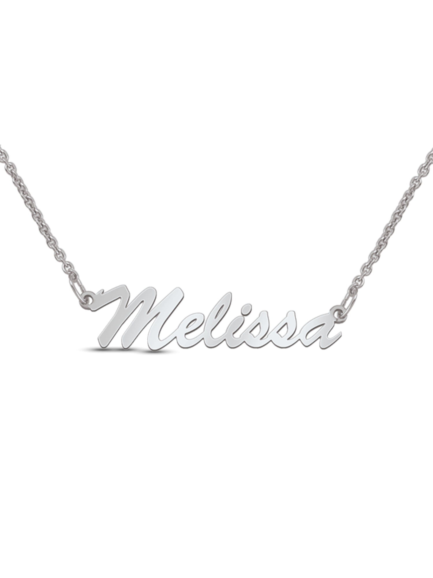 Personalized Name Necklace in Sterling Silver by Jewlster