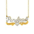 thumbnail image 1 of Personalized Name Necklace with Beading and Rhodium on Name and Heart, 1 of 1