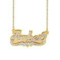 thumbnail image 1 of Personalized Name Necklace with Beading and Rhodium, 1 of 1