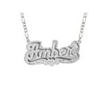 thumbnail image 1 of Personalized Name Necklace with Beading and Rhodium, 1 of 2