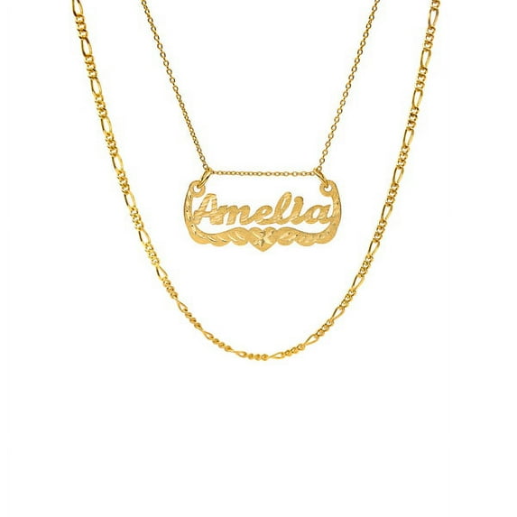 Personalized Name Necklace with Diamond Cut