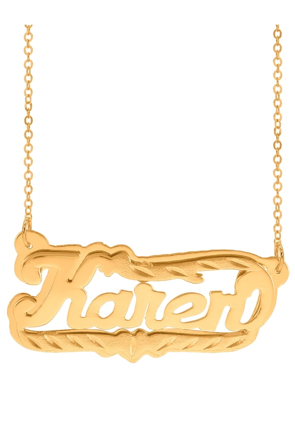 Personalized Name Necklace with Diamond Cut