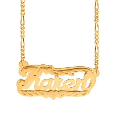 Personalized Name Necklace with Diamond Cut