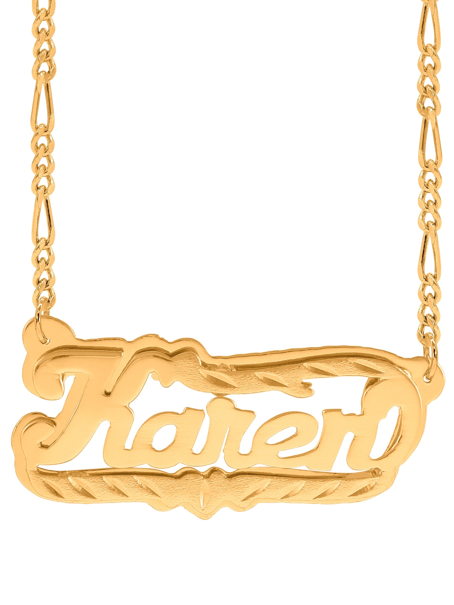 Personalized Name Necklace with Diamond Cut