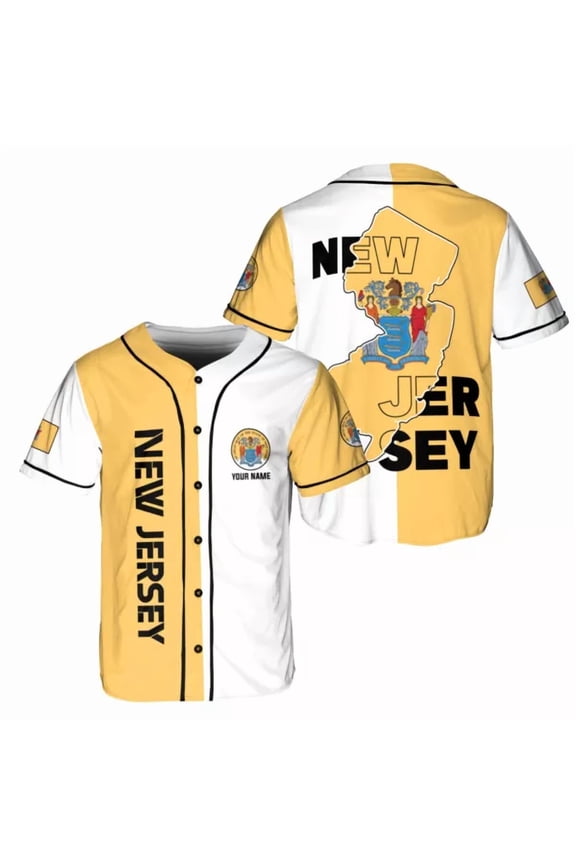 Personalized Name New Jersey Baseball Jersey Shirts NJ New Jersey State Shirts - Hot Sale