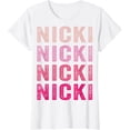 thumbnail image 1 of Personalized Name Nicki I Love Nicki Vintage T-Shirt, 1 of 2