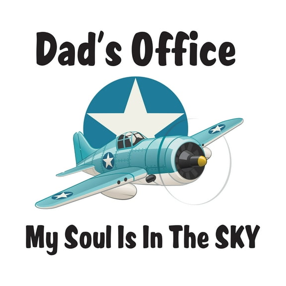 Personalized Name Office Wall Decal Flying Air Plane with Quote Custom Name Bedroom Wall Decal for boys and girls Plane My Soul is in the Sky Themed Kids Room Décor - Size: 10 In x 10 In