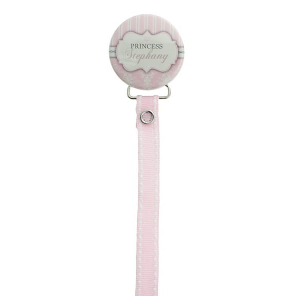 Personalized Name Princess Pacifier Clip