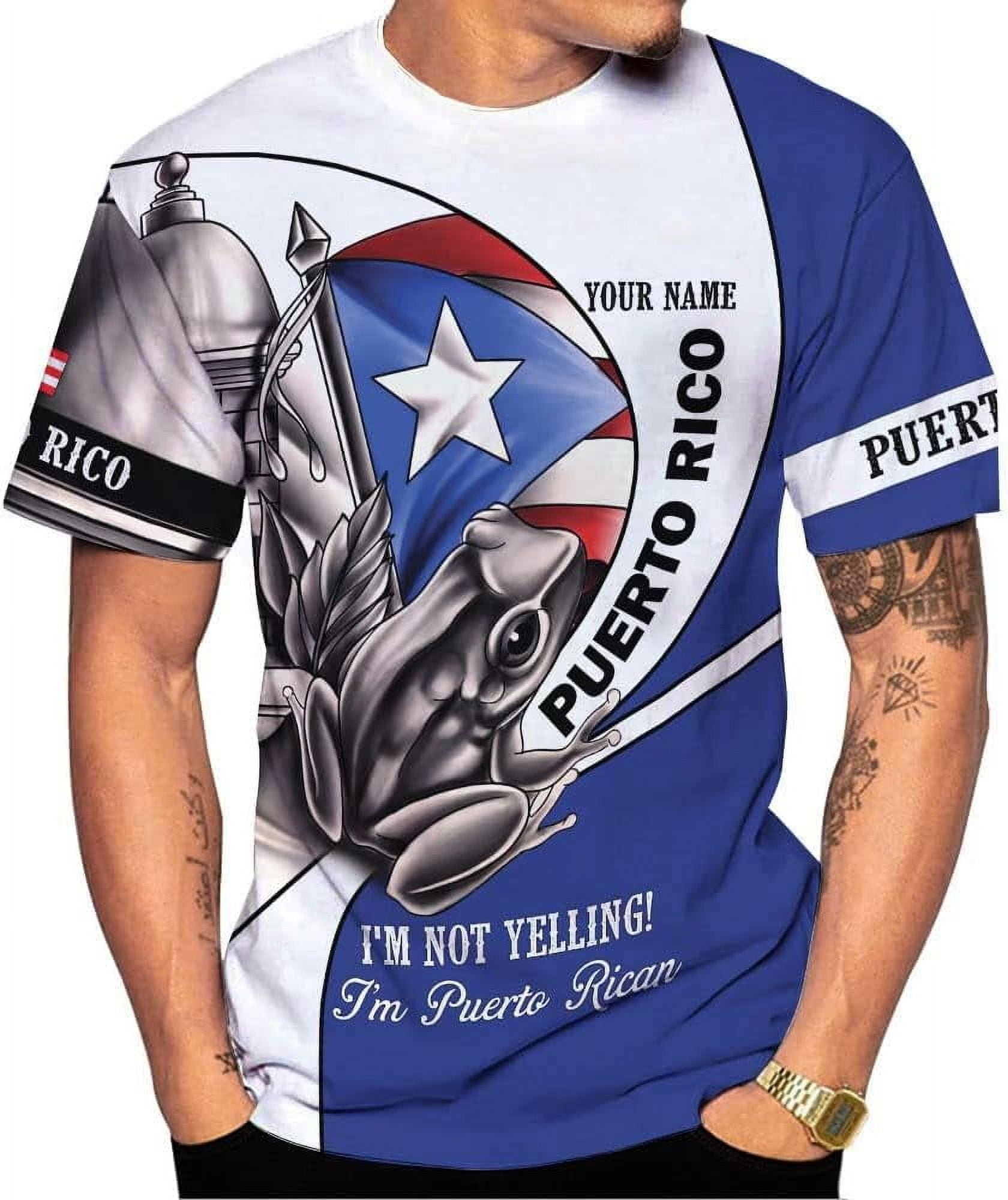 Personalized Name Puerto Rico Shirt, Customized Puerto Rico Shirts for ...