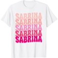 thumbnail image 1 of Personalized Name Sabrina I Love Sabrina Groovy 80's T-Shirt, 1 of 2