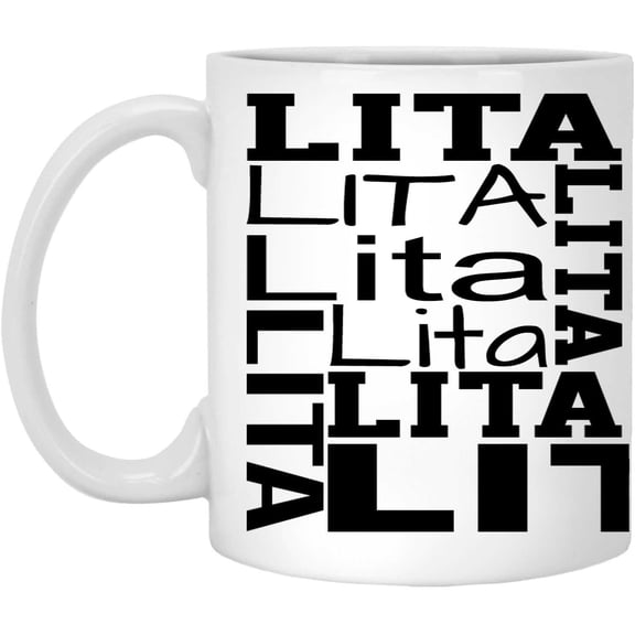 Personalized Your Name Signature Mug, Lita Coffee Mug, Custom Mug with Name, Customized Tea Cup with First and Last Name, Personalized Coffee Mug 11 Oz 553658