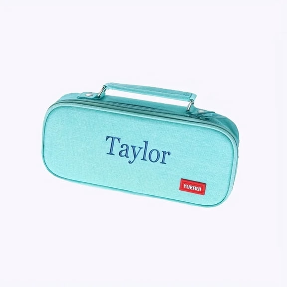 Personalized Name Storage Bag - Multi-Grid Customized Stationery Organizer, Office Storage Box, School Supplies Case, Ideal Work