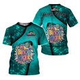thumbnail image 1 of Personalized Name Team Name BINGO 3D Shirt, Custom Bingo game Shirts for Team, Men Women unisex T shirt (Teal, S), 1 of 10