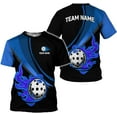 thumbnail image 1 of Personalized Name Team's Name Pickleball Shirt 3D, Pickleball Shirts, Funny Pickleball Shirts for Team, Men Women (Blue, 5XL), 1 of 10