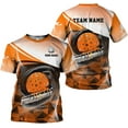 thumbnail image 1 of Personalized Name Team's Name Pickleball Shirt 3D, Pickleball Shirts, Funny Pickleball Shirts for Team, Men Women (Orange, XL), 1 of 10