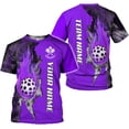 thumbnail image 1 of Personalized Name Team's Name Pickleball Shirt 3D, Pickleball Shirts, Funny Pickleball Shirts for Team, Men Women (Purple, S), 1 of 10